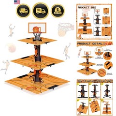 Basketball Party Decorations Cupcake Stand Sports Theme Birthday Favors