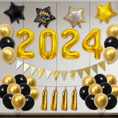 New Year’s Eve Party Balloon Set – Decorate with Festive 2024 Balloons Celebrate
