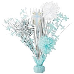 LOT Baptism Christening Communion PARTY Supplies Blessed Day 2 Blue Centerpieces