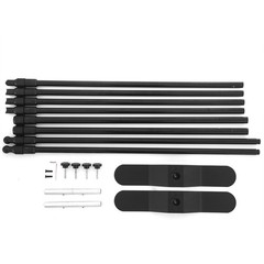 8’x10′ Adjustable Banner Stand Heavy-Duty Step and Repeat Backdrop Telescopic