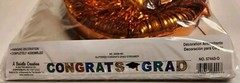 Grad Cap Shimmering Spiral Hanging Decorations by Beistle Graduation Decor NEW