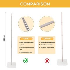 Balloon Column Stand Kit, Set of 2, 6.6ft Height Adjustable Column Kit, Metal…
