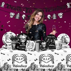 Death to My 20s Tableware Decorations-30th birthday Tableware Supplies,143Pcs…