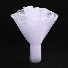 28cmx4M Flower Wrapping Paper Wave Yarn Florist Bouquet Packaging Lace Mesh