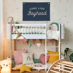 Navy Blue Decor Long Live Boyhood Banner Boy Room Decor, Banner Flag Nursery …