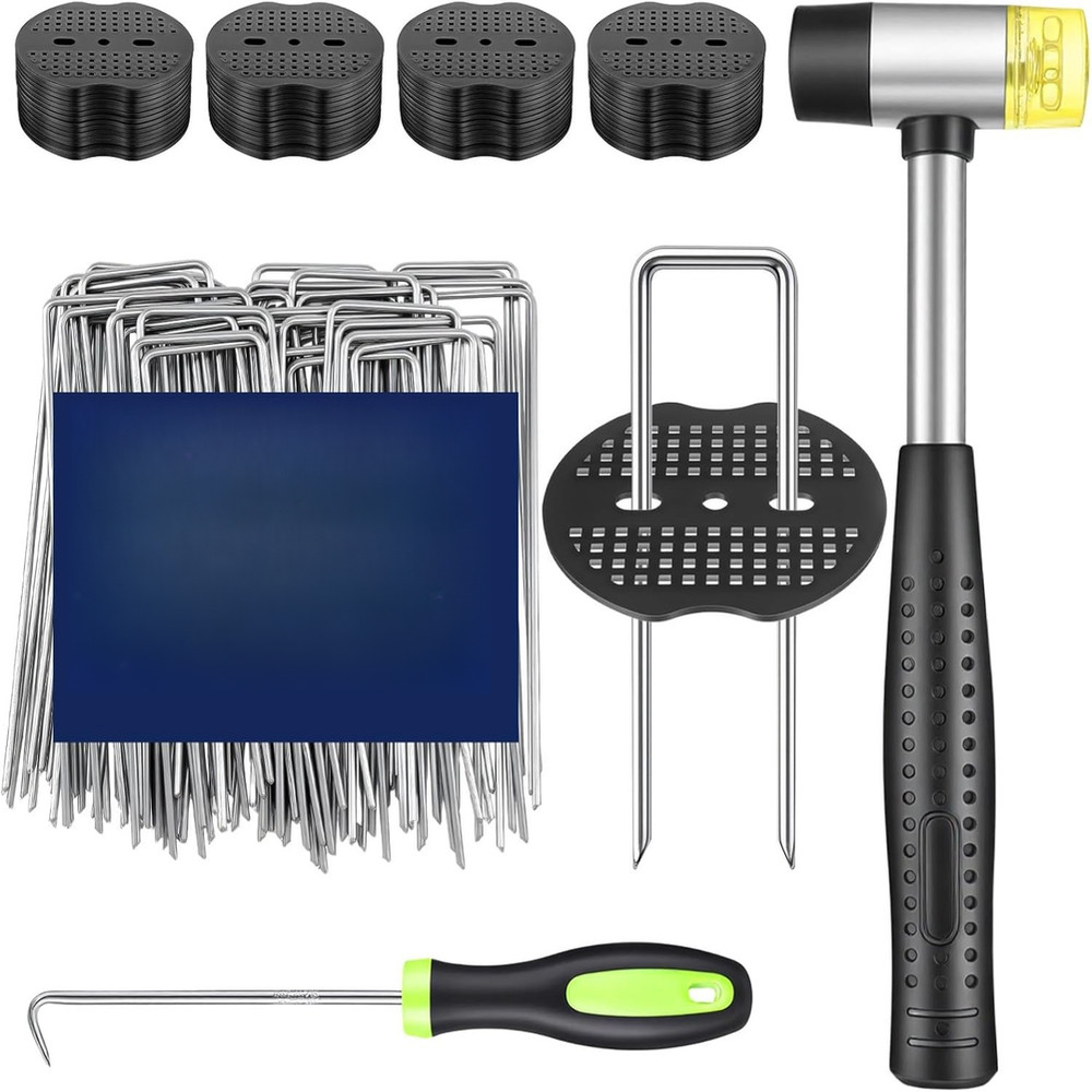Yard Anchors Landscape Staples Turf Anchors Pick Hook Tool Works On Hard Soil