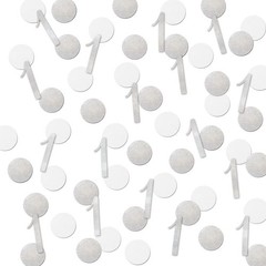 200 PCS Silver Glitter 1 Confetti 1st Birthday Number Table Decorations