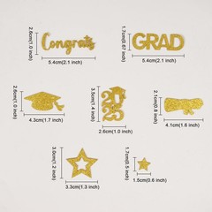 100 PCS Graduation Certificate Done Doctoral Cap Party Table Confetti