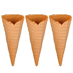Yellow Simulated Ice Cream Crisp Cone Artificial Lifelike Fake Food Model