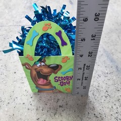 Scooby-Doo Balloon Weight Centerpiece Green w/ Blue Tinsel Birthday Party Gift