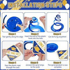 Graduation Decorations 2026 Blue and Gold Class of 2026 Banner