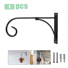 For Outdoor Hanging Basket Support for Concrete Posts Carbon Steel Black Copper