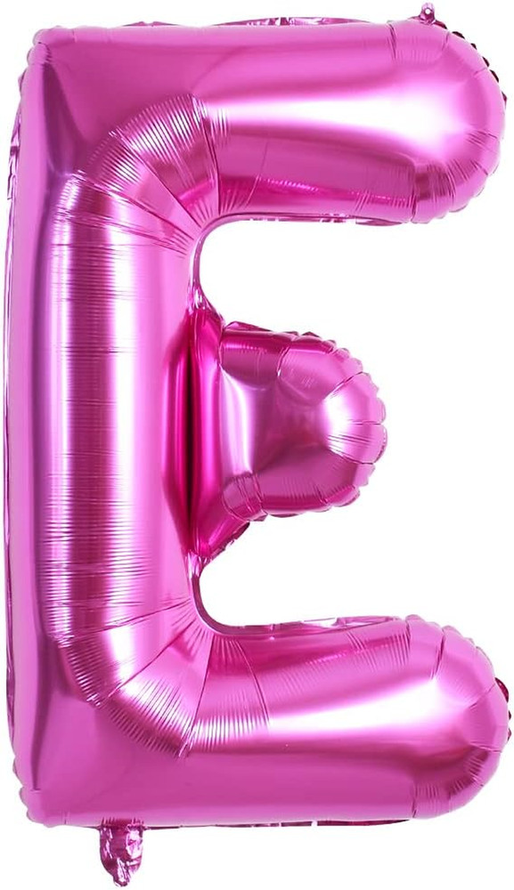 40 Inch Large Rose Red Letter E Balloons – Giant Hot Pink Alphabet Letter Balloo