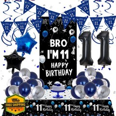 HULASO 11th birthday boy decorations