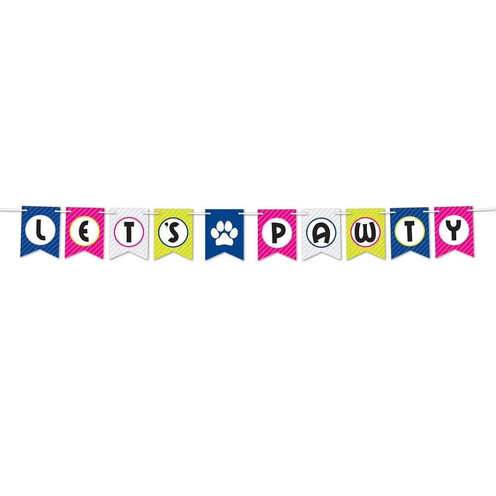 Beistle Let’s Pawty Streamer – Pets | Party Supply | Decoration