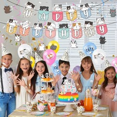 Adorable Cat Theme Birthday Party Supplies