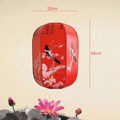 Chinese Court Palace Lantern Art Handmade Printed Floor Lamp Shade Cover