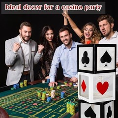 Pcs Large Casino Dice Favor Boxes 12 x 12 x 12 Inch Casino Theme Party 4