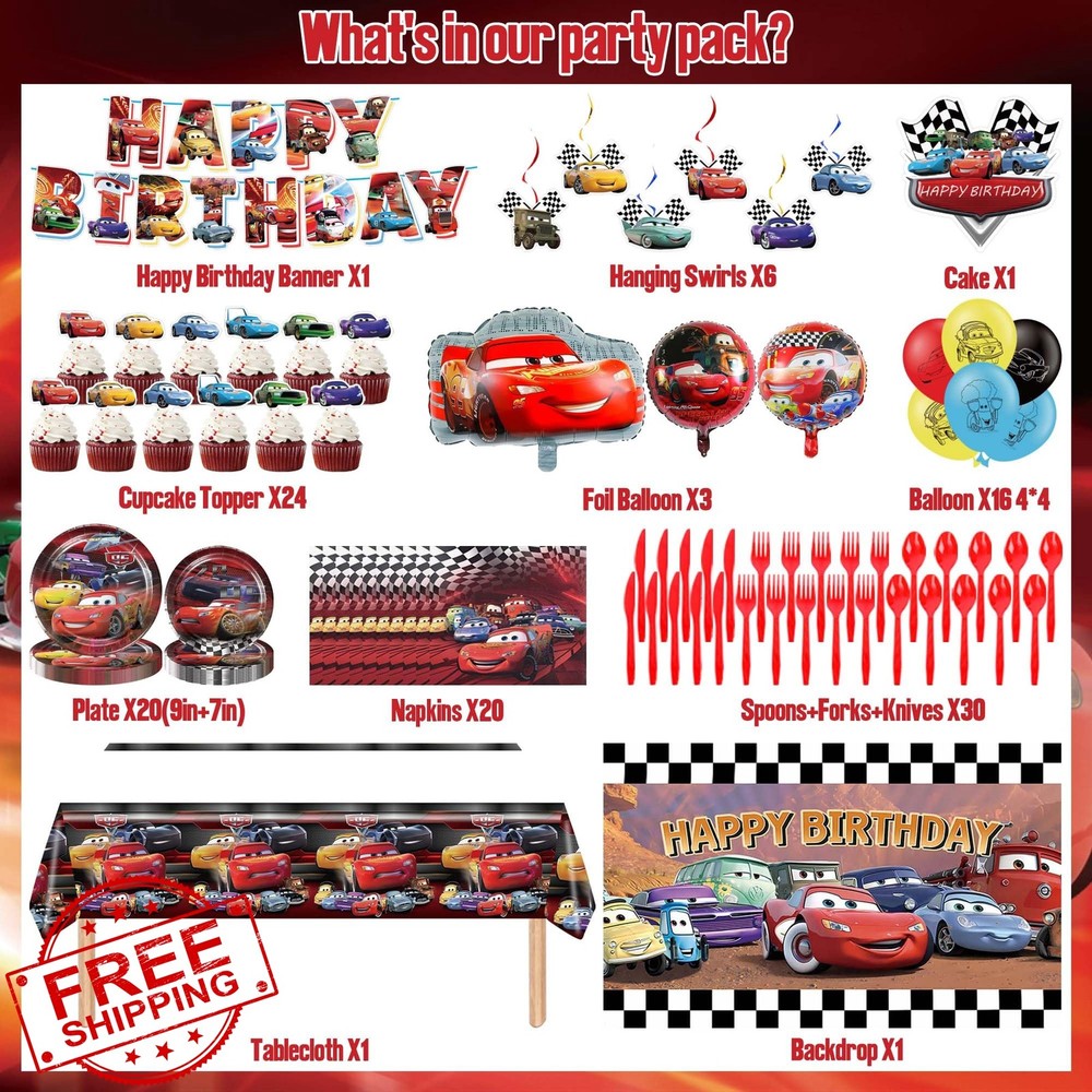 Bulalu 123 PCS Birthday Decorations Banner Balloons