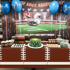 Football Party Tablecloths – 2 Pack Disposable Plastic for Themed Celebrations