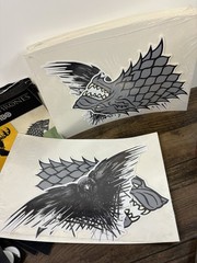 Game of Thrones Party Supply Lot Banner Decals Plates Balloons Rubik’s Buttons
