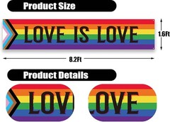 Pride Decorations Happy Welcome Sign Gay Banner LGBT colorful