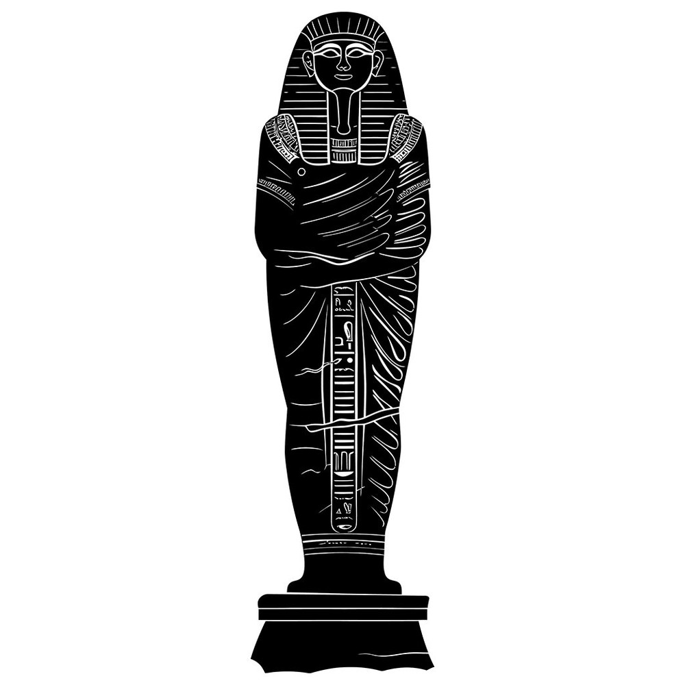 SS11166 Egyptian Sarcophagus Silhouette V3 Cardboard Cutout Standee Standup