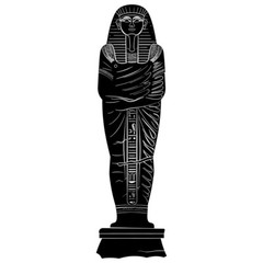 SS11166 Egyptian Sarcophagus Silhouette V3 Cardboard Cutout Standee Standup