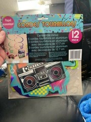 Awesome 80’s Party Swirl Decorating Kit (12 Piece), Multi Color New!!!