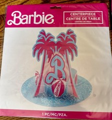 BARBIE~Large Birthday Party Decorations Lot NEW! Invitations,Banner,Table, Etc