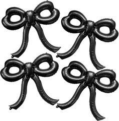 2 Pcs Bow Birthday Decorations Black Bow Balloons Bow Party Decorations Giant Fo