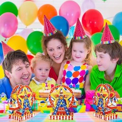 3 Sets Carnival Ferris Wheel Centerpiece Carnival Theme Party Decorations Cak…