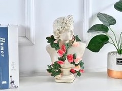 2Pcs 16.4Ft Flower Garland Artificial Rose Vines for Bedroom, Cute Fake Hanging