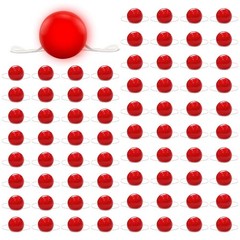 72 Pcs Light-Up Red Clown Noses – Circus Costume Accessories, Party Supplies, Co