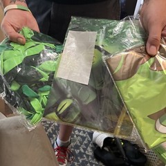 Hulk party kit with backdrop 3 x 5 large balloon and green balloons