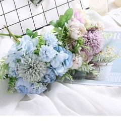 1PC Artificial Flowers Wedding Home Bedroom Decoration Bridal Bouquet Silk Rose