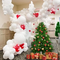 134Pcs White Balloons Different Sizes 5 10 12 18 Inch White Balloon Garland A…