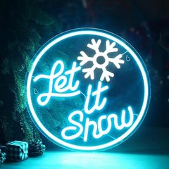 Christmas LED Sign Neon Light Bedside Night Lamp Room Home Wall Decor Lights USB