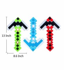 DIAMOND Pixel Weapons LED Light Up Pixel Battle Toy for Boys and Girls Set of 5