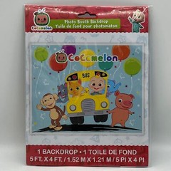 Cocomelon Photo Booth Wall Decor Kit Birthday Party Accessory 60″x48″ BRAND NEW