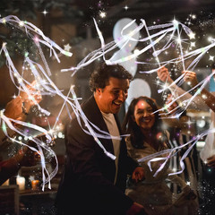 30 Light up Wedding Wands with Ribbons & Bells – LED Fairy Wands Streamers