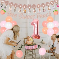 One Sweet Peach Birthday Decorations, 1st Peach Birthday Decorations Peach Pi…
