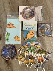 Dinosaur Birthday Party Decorations Lot Banners Table Cover & More