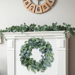 6 Pack Artificial Eucalyptus Garland Greenery Leaves Handmade 3D Silk Vines