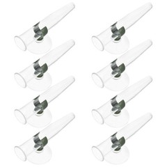 8Pcs Durable Plastic Flower Nutrition Tubes with Suction Cup for Garden Use