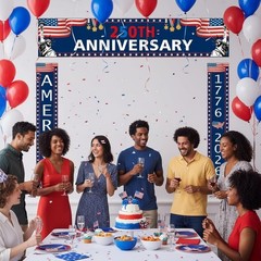 3-Piece 250th Anniversary Patriotic Party Decor