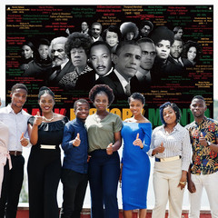 Black History Month Decorations Juneteenth Banner Pan African American Black His