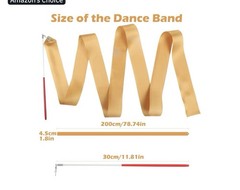10 PCS Dance Ribbon for Kids Streamer Wands Graduation Party gold yellow