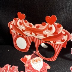 Valentines Party 36 Paper Glasses Valentine 6 Designs, 3 Packs Of 12