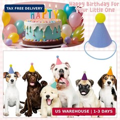 12pcs Mini Party Hats for Stuffed Animals, Birthday Party Hats for Dolls Dog Cat